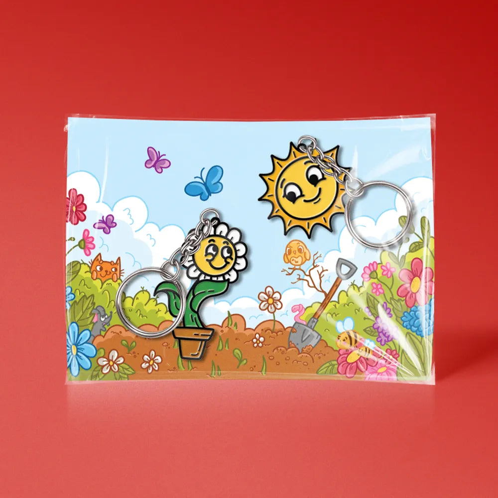 Слънце и Цвете | Комплект ключодържатели
