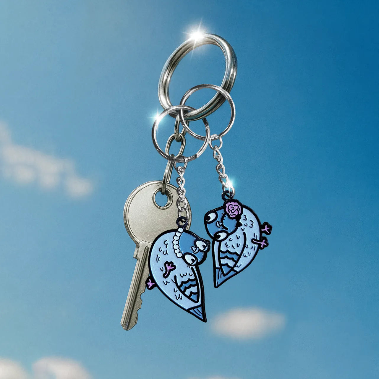 Влюбени Гълъбчета | Комплект ключодържатели