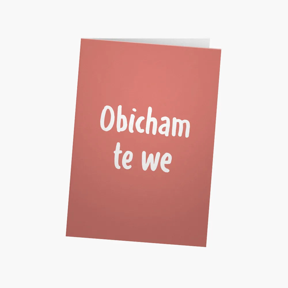 Obicham te we