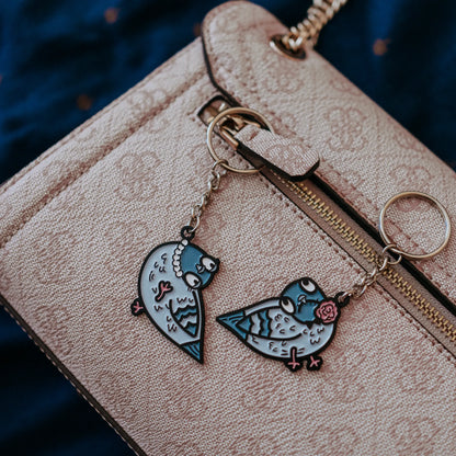 Влюбени Гълъбчета | Комплект ключодържатели