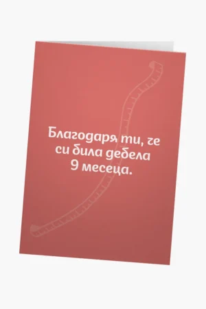 Благодаря ти, че си била дебела 9 месеца